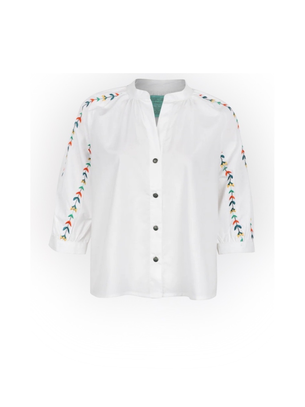Tasha Polizzi button down embroidered Mae blouse